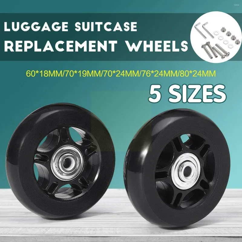 Torby do przechowywania bagażu Wspaniale Wheels Wheels Wheels Site osie z śrubą odpowiednią dla 18-26-calowej obrotowej gumowej obsady x8i8