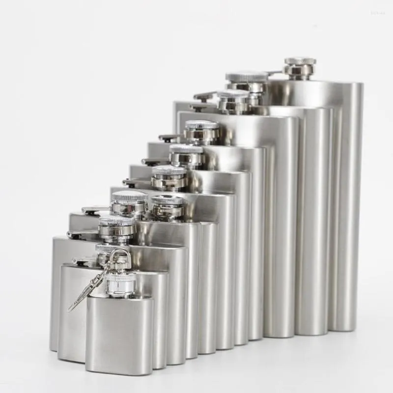 Hip Flasks 1-10 Oz Stainless Steel Wine Whisky Pot Bottle Drinker Alcohol Portable Drinkware Cup