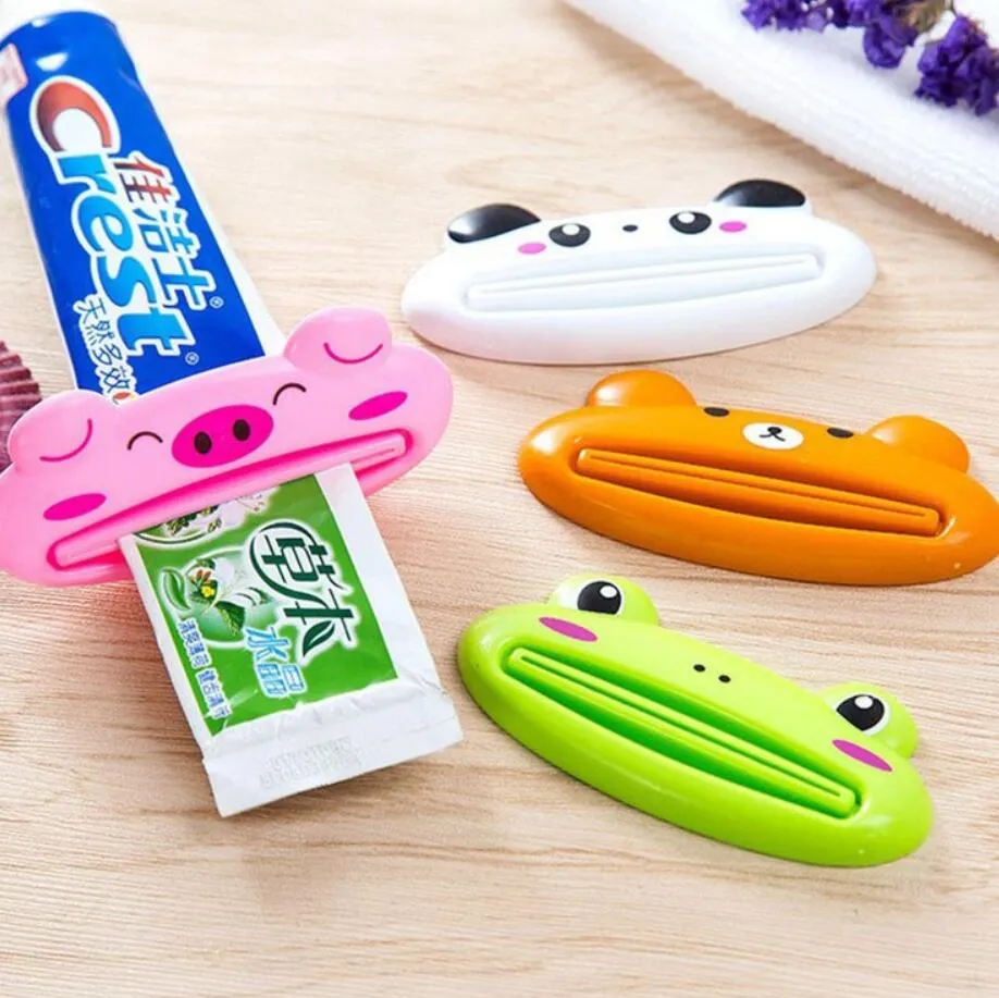 Household Accessories Rolling Toothpaste Squeeze Home Cartoon Animal Cosmetics Squeeze Press Tube Dispenser Bathroom Supplies