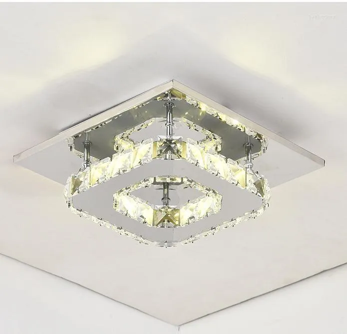 Luzes de teto Crystal Living Room Lamp Kids LED Cozinha Luzes de cozinha luminárias de luz internas para