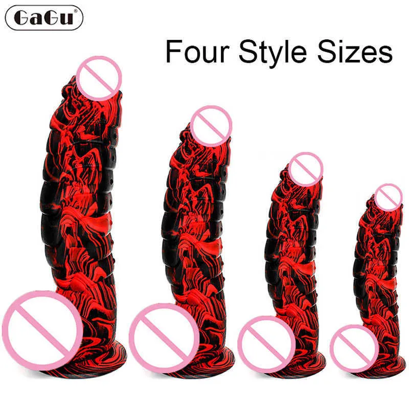 Articoli di bellezza XXL Dildo Stili multicolori Squame di dinosauro Pene con ventosa Femmina adulta Giocattoli anali sexy Vero enorme cazzo Donne Strapon Shop