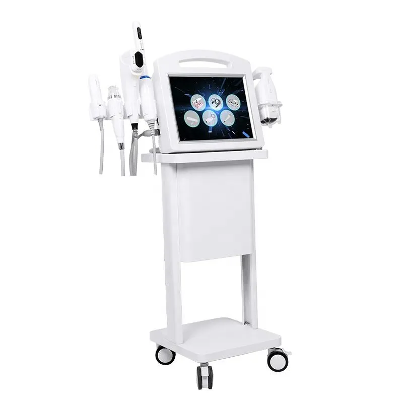 6 في 1 4D HIFU معدات تجميل أخرى مع RF VMAX Liposonic تقليل الدهون لتجميد آلة الوجه لآلة الجلد المضادة للشيخوخة الجهاز المهبلي شد الجهاز