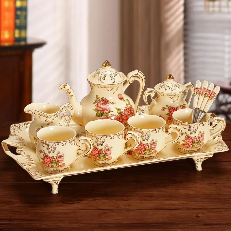 Cups Saucers Vintage Original Breakfast Coffee Ceramic Creative Luxury Wholesale Copos De Vidro Tea And Saucer Sets