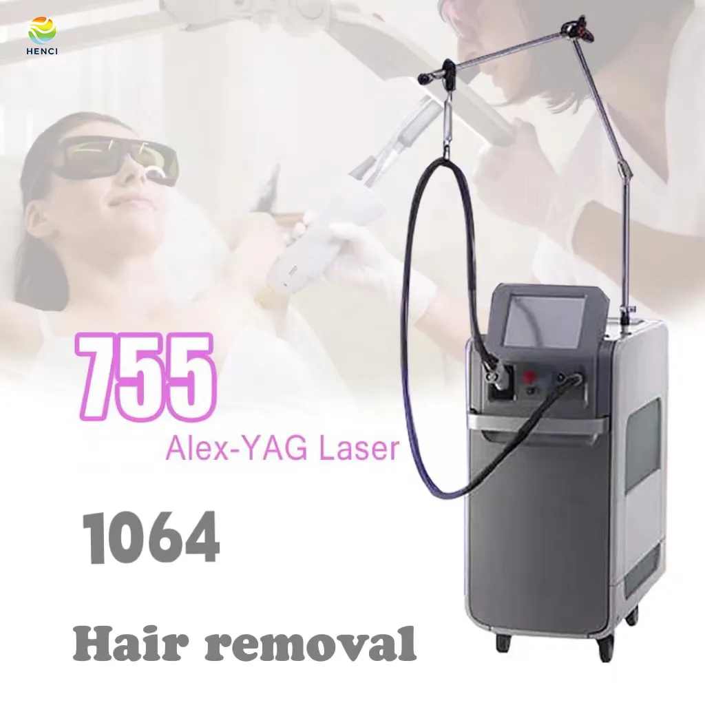 2023 New Alexandrite Laser 755nm 1064nm Long Pulse Nd Yag Laser Hair Removal Machine