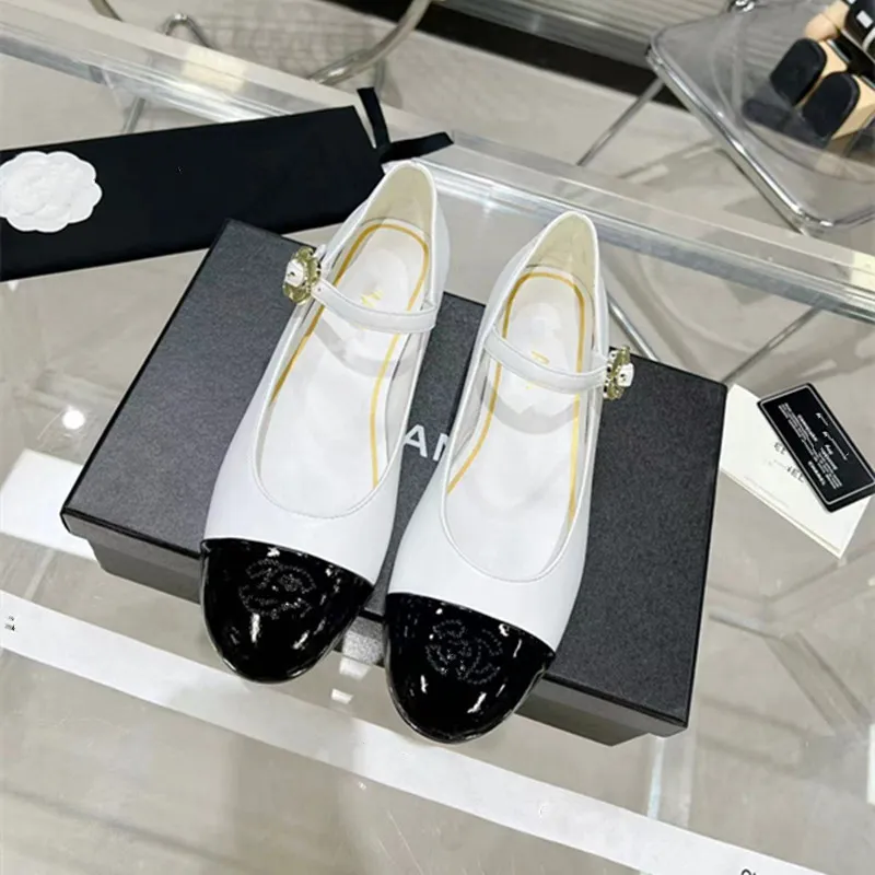 Projektantka damska eleganckie buty Mary Jane Single Buty płaskie skórzane mokasyny