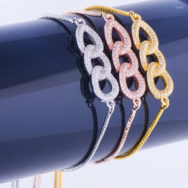 Bracelets de charme jóias modernas de zircão vintage Charms tchecos pulseiras de capa de cobre de cobre pulseira de coragem de cobre pulseas diy pulseras