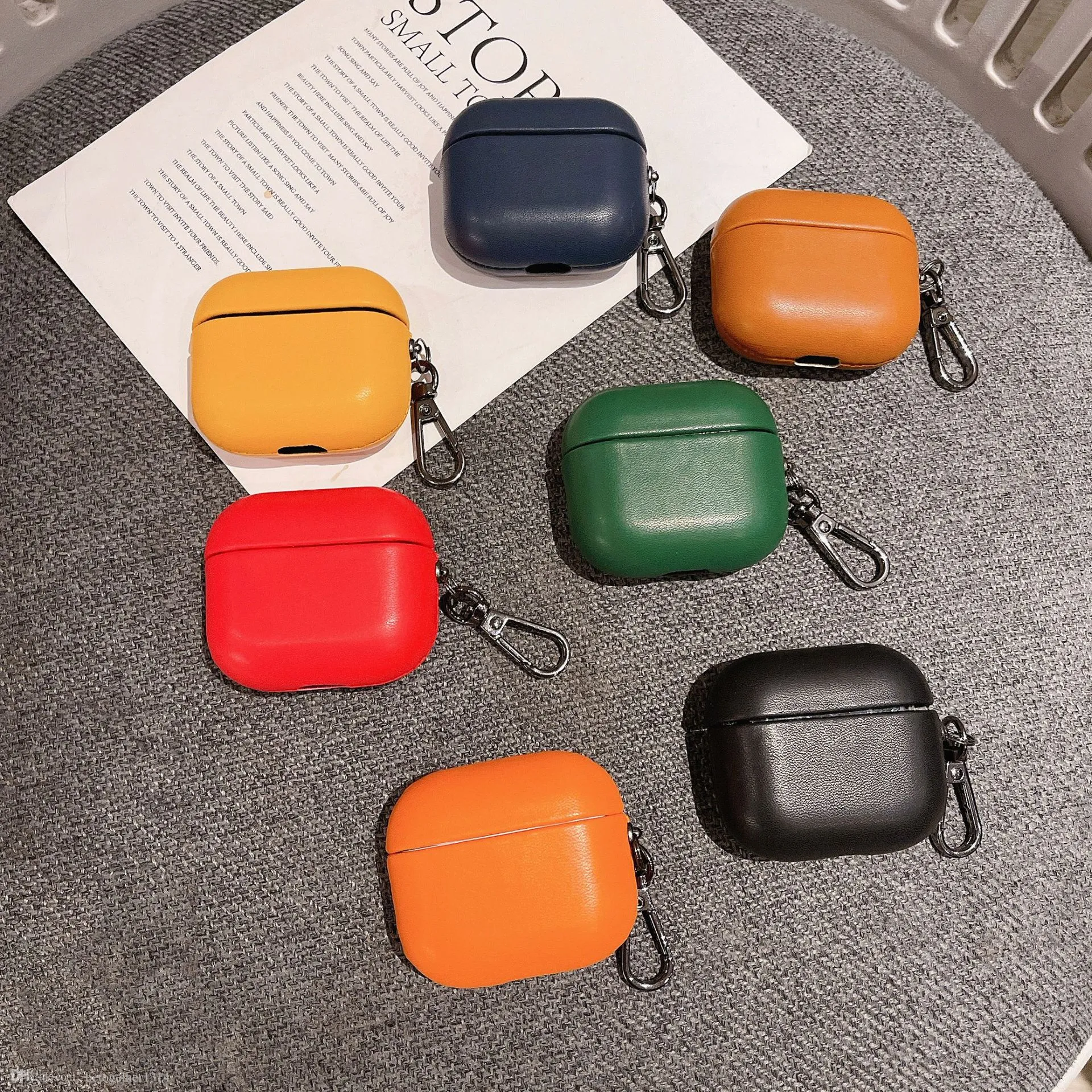 Fashion Designer Custodie Accessori per cuffie per AirPods pro 1 2 3 bauletto Lettere di lusso Pacchetto di protezione stampato Gancio Borse per auricolari