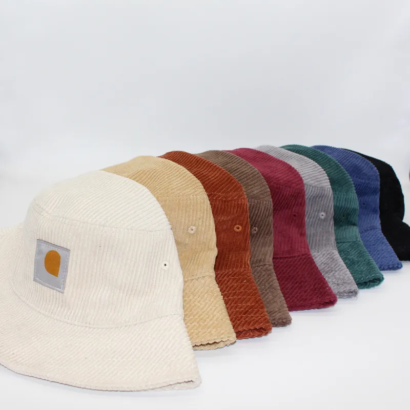 Cappello a secchio in cotone a colori solidi Cappelli larghi Cappelli a bordo uomo Donne Outdoor Hip Hop Fisherman Cap Gorros Casual