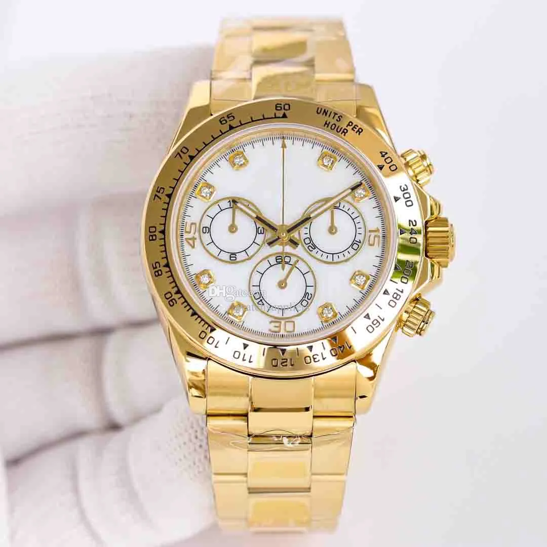 Luxury mens watch Gold ceramic auto date 40mm dial automatic 2813 movement 904L stainless steel calendar sapphire mirror classic luminous waterproof wristwatch