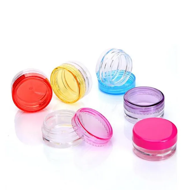 3G 5G Mini Plastic Containers Jar Box Transparante fles lege cosmetische crème Jars 3 ml 5 ml container