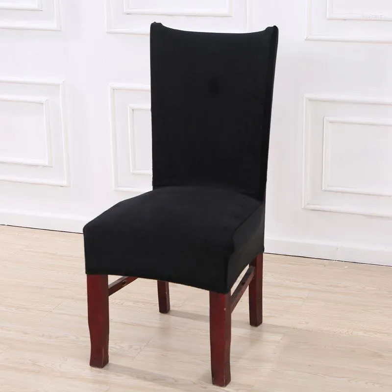 Housses de Chaise Style Européen Amovible Lavable Stretch Couverture Alimentaire Pour Salle À Manger Cérémonie Banquet De Noce Siège Cas 1 Article