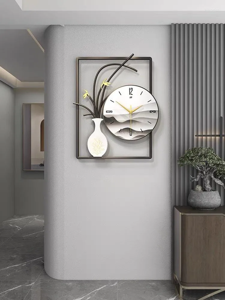 Wandklokken Chinese klok woonkamer licht luxe moderne minimalistische creatieve persoonlijkheid mode thuis horloge decoratie