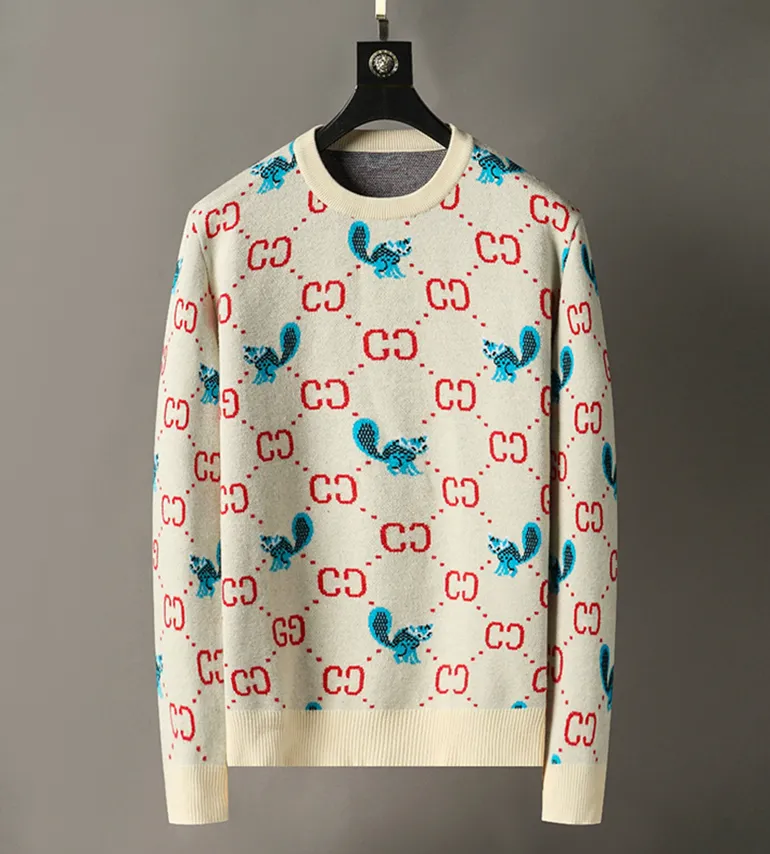 23SS Мужские дизайнерские свитеры для вышивки грудной клет