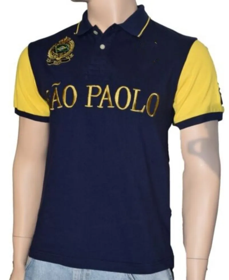 Amerikaanse heren polos ralphs waar aan grootte Italië katoen italia mannen korte mouw t-shirt met borduur technologie katoen mode casual t-shirt
