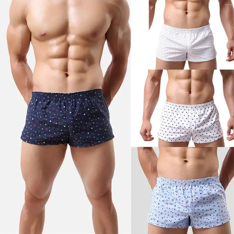 Onderbroek aankomst katoen ondergoed ondergoed heren bokser print hoge taille mannen shorts boxers cboxer #b1