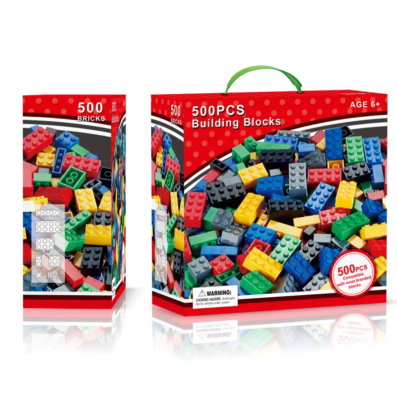 Set di blocchi da 500 pezzi Kit di blocchi da costruzione modello fai-da-te Puzzle Mattoni Bambini Intelligenza Apprendimento Giocattoli educativi Regali bambini