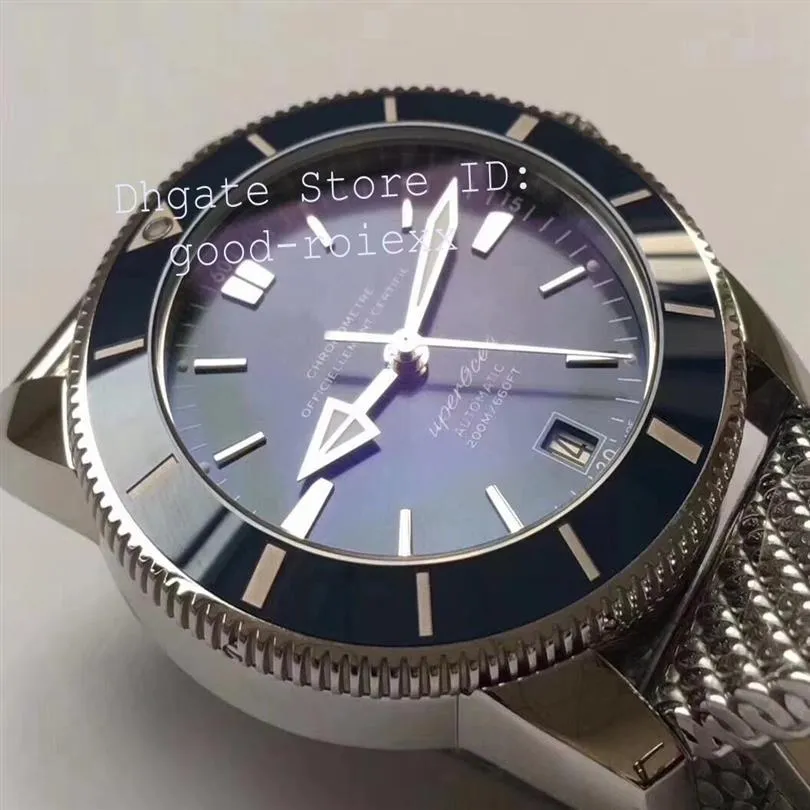 Automatyczne męskie miyota cal 9015 Ruch Watch Men Blue Ceramic Bezel Data Adventure Discovery Steel Sport 60 lat GF ETA FA315Y