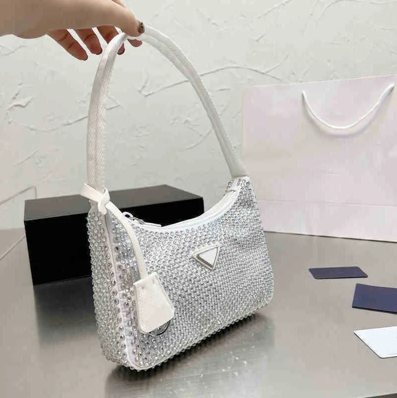 Фирменная сумка Вечерние сумки Totes Дизайнерская большая сумка Сумка на плечо Роскошная женская сумка с бриллиантами для нагрудной сумки Модный холщовый женский кошелек 155