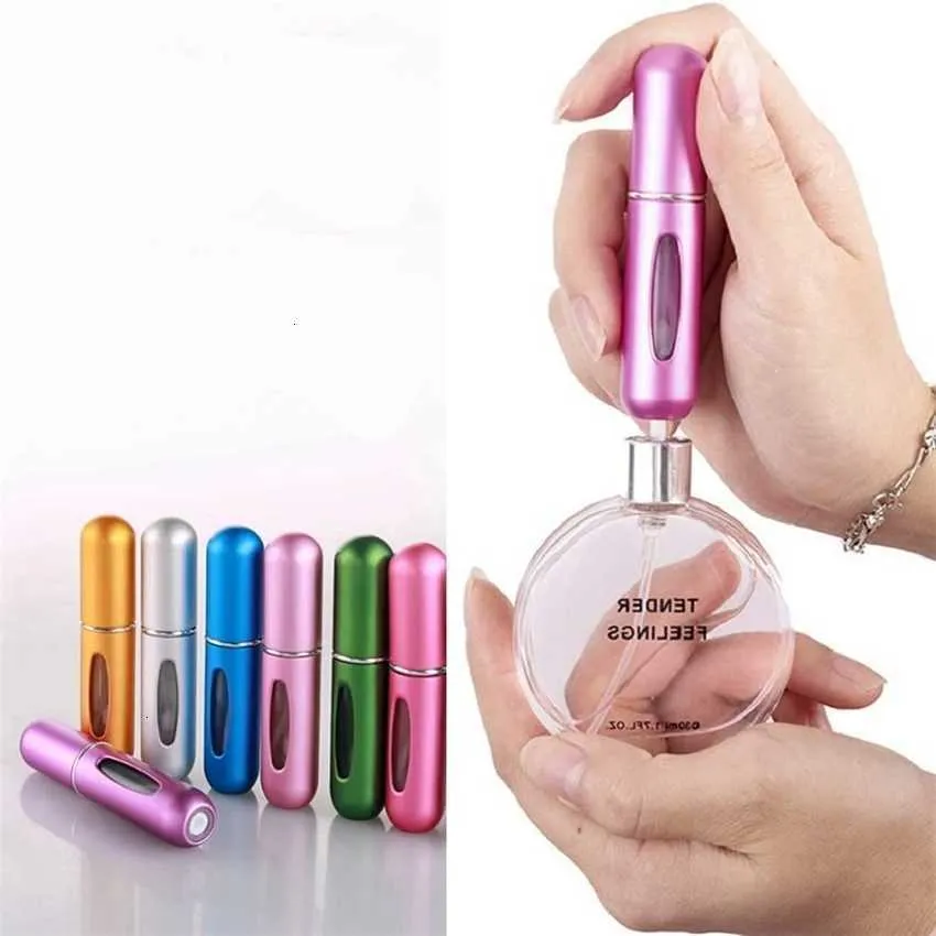 5ml Mini portatile ricaricabile Profumo atomizzatore Bottiglia Profumo Pompa Contenitori cosmetici vuoti per strumento da viaggio Migliore qualità