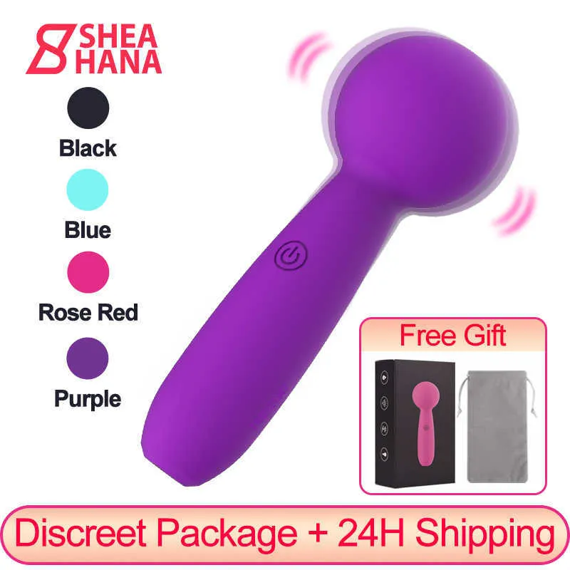 Beauty Items AV Zauberstab-Massagegerät, 10 Modi, Vibrationsvibrator für Frauen, weibliche Klitoris, Vagina, Nippelstimulator, sexy erotisches Masturbator-Spielzeug