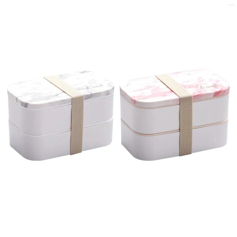 Dinyire Sets Bento Lunch Box bestek Set moderne Bento-stijl Design Meal Prep Containers voor gezonde volwassenen