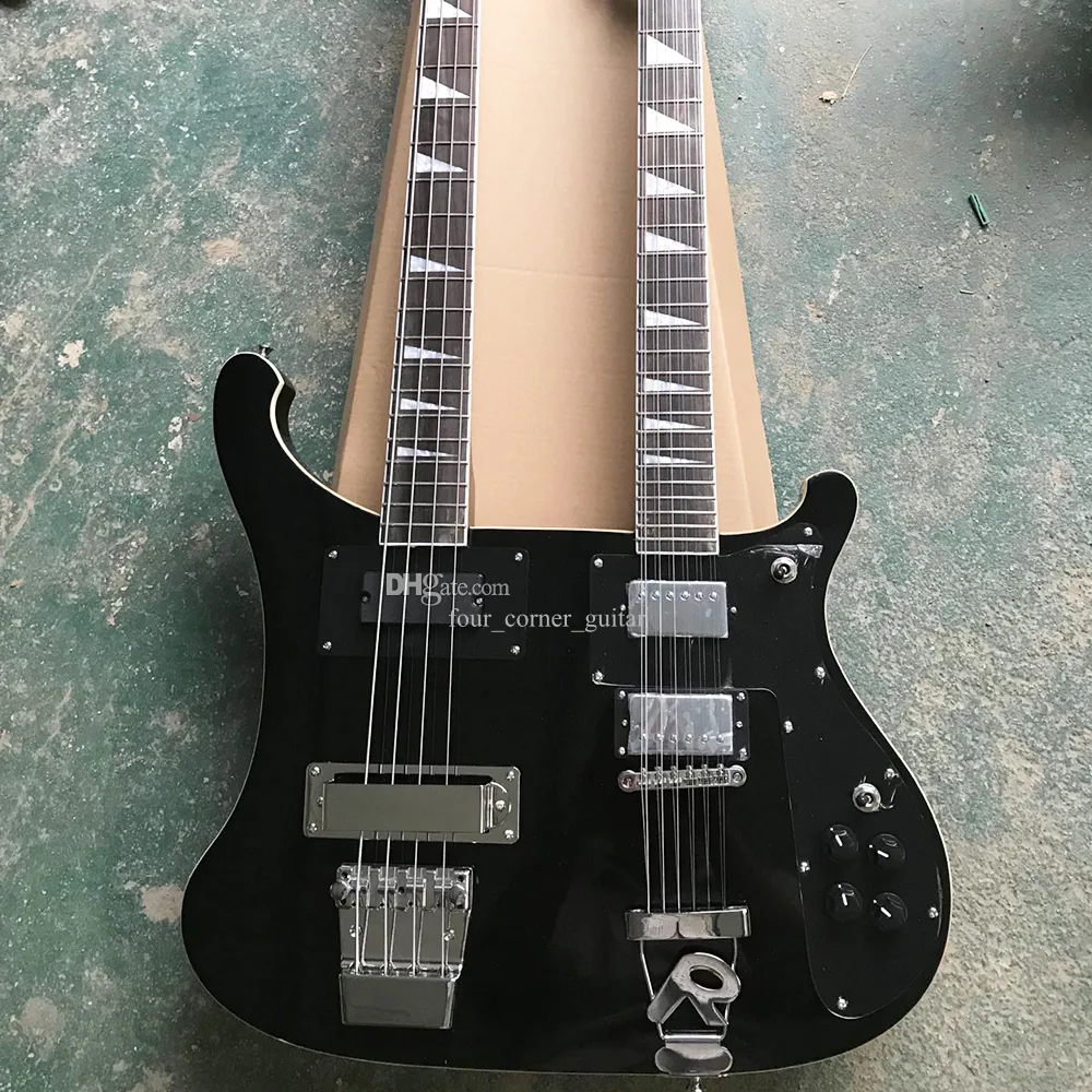 Guitare de basse électrique Black Double Cab