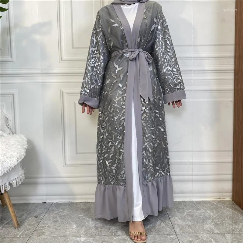 Lace open abaya hot sale