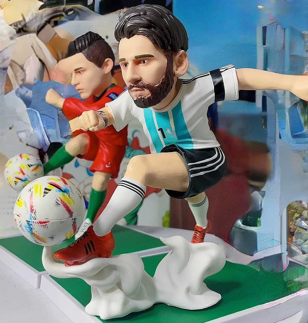 Collectable Qatar 2022 World Cup Action Figure Model Athletic Outdoor