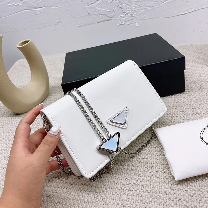 Designer bag with triangle logo sale