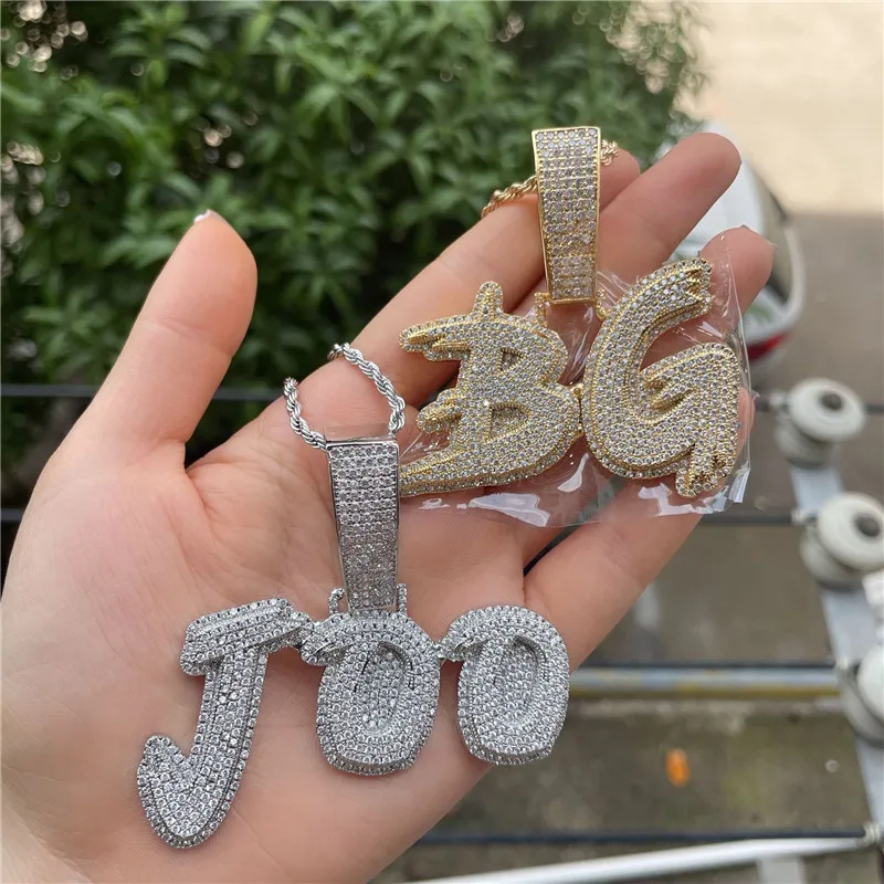 Custom letter pendant necklace clearance
