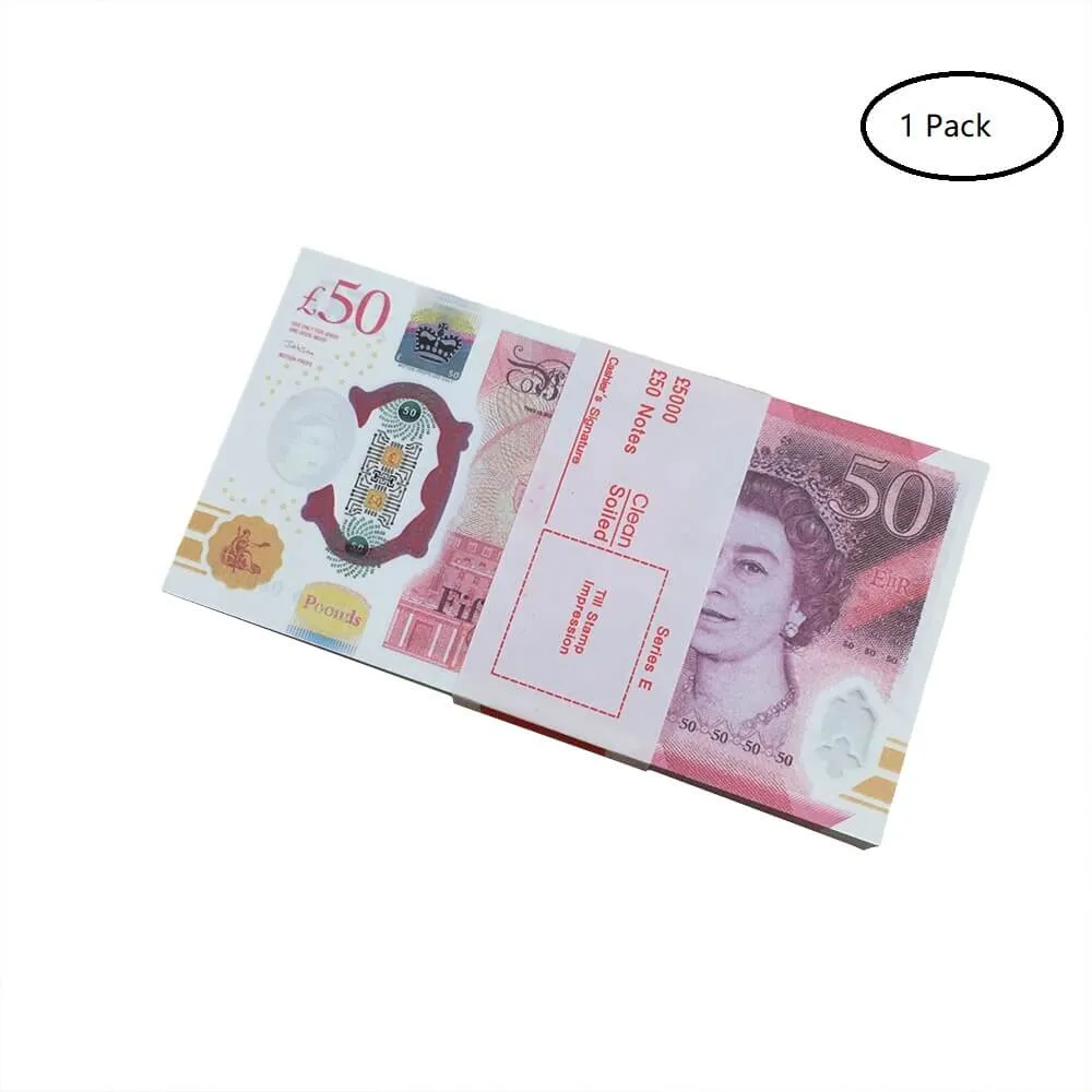 Prop Money Full Print 2 Sided One Stack US Dollar EU Bills for Movies April Fool Day KidsQK3TVHIZ