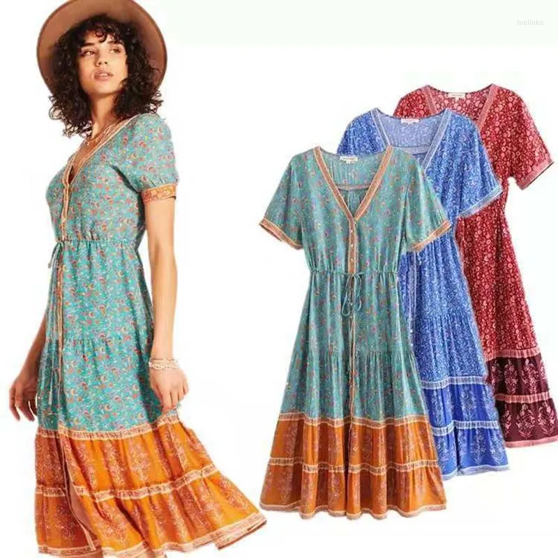 Printed Dresses for Women Casual Bohemian Style with European and American  Patterns from Dhgate Basic & Casual Dresses