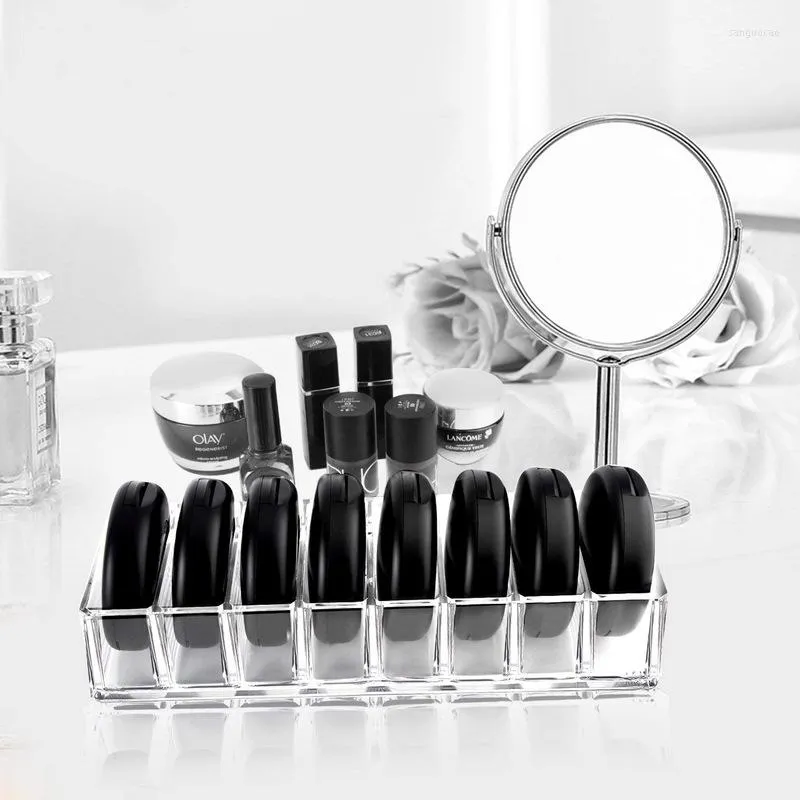 Förvaringslådor Yooap Creative Foundation Box Powder Rack Acrylic Transparent Cosmetic Display Tray