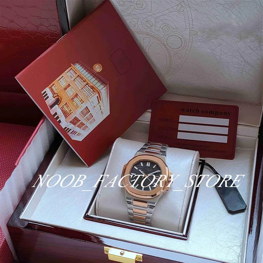 Zegarek fabryczny UF klasyczny czarny Cal 324 Automatyczny ruch dwukolorowy Rose Gold Pasek 40 mm zegarki szafirowe Luminous Classic Tra252i