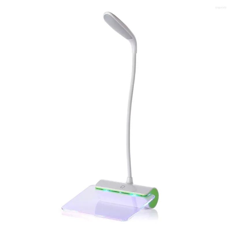 Lampade da tavolo Lampada a LED con bacheca per messaggi Lettura USB portatile Lampada da scrivania universale per la protezione degli occhi per studiare e lavorare