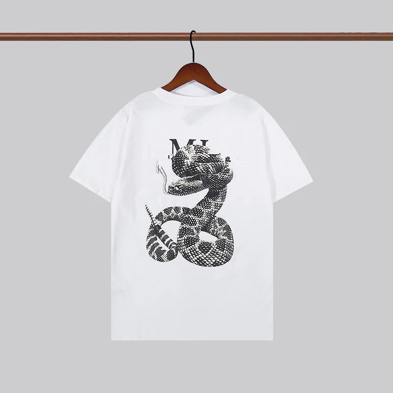t-shirt designer tshirt för män mäns t-shirts tee skjorta orm sommar mode skjorta stänk av bokstäver