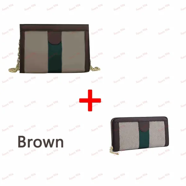 Designer Bag Luxury Two Piece Cross Body P￥sar Fashion Axel v￤ska Purses Designers Woman Handbag Pl￥nbok L￥ng handv￤ska Crossbody Pack