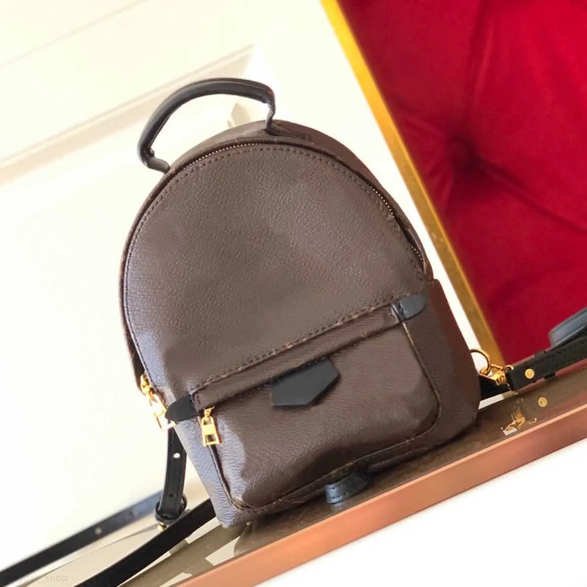 Classic Vintage Canvas collage school bag backpack high quality pocket versatile portable Mini Backpack Travel Bags children's knapsack top
