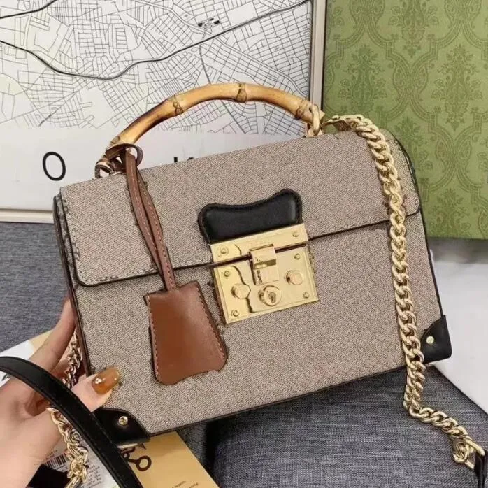 CC 2023 NOWOŚĆ PROJEKTOWANE Luksusowe torby moda marka damskie damskie brązowe litera torebka na ramię Messenger retro portfele