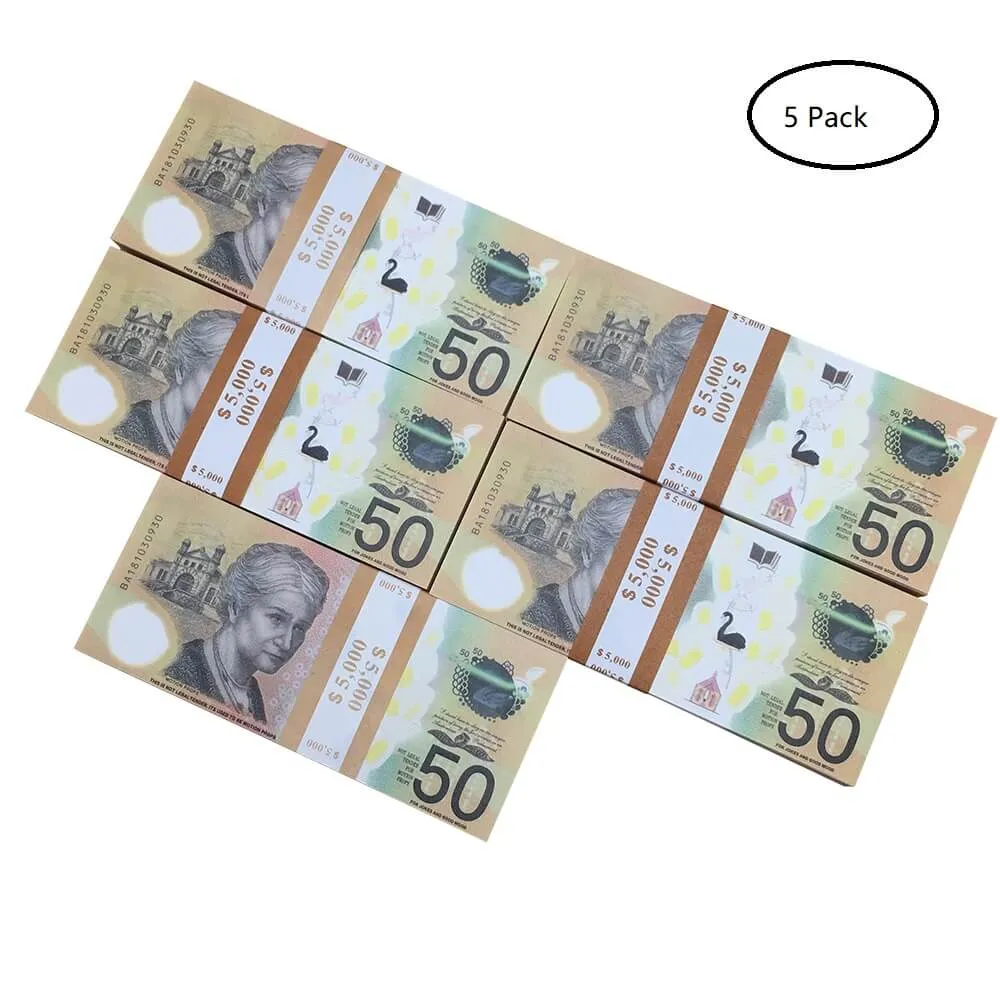 DHgate.com:Realistic Australian 20 50 100 AUD Paper Movie