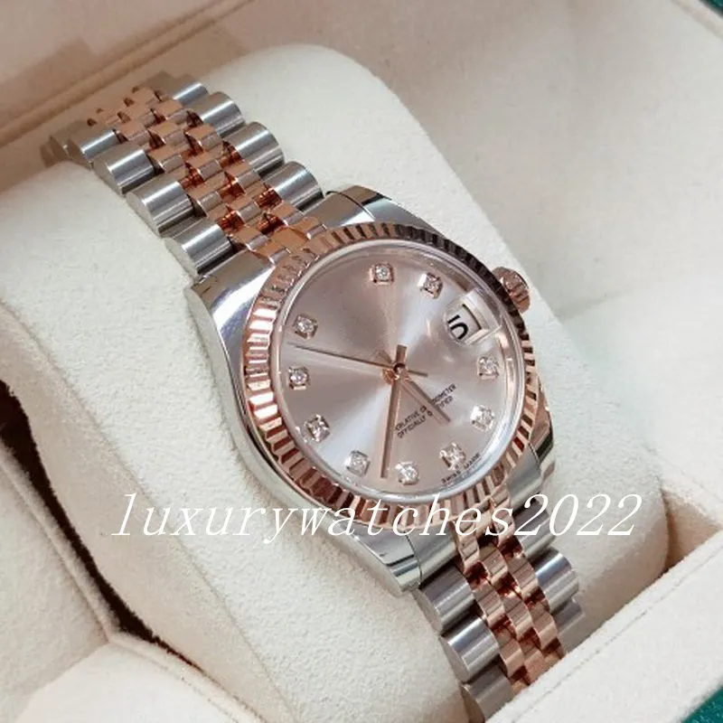 NF Maker Womens Watch 31mm Datejust 자동 기계적 여성 시계 Jubilee Strap Fine Steel 2813 Movement Sapphire Glass Self195J