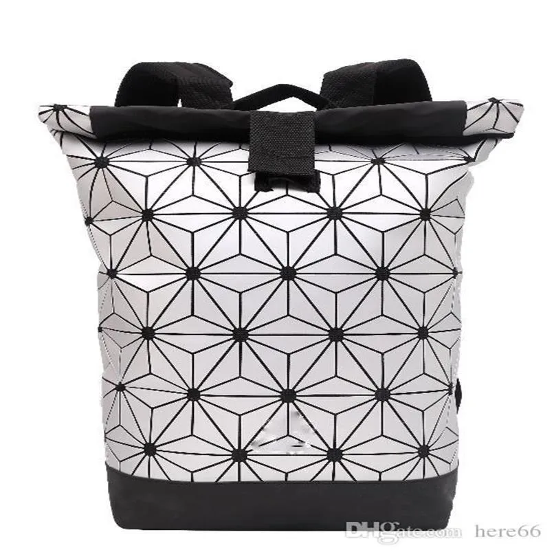 Well-known design diamond geometry radiation backpack 6 color optional casual fashion notebook bag simper outdoor travel bags258d