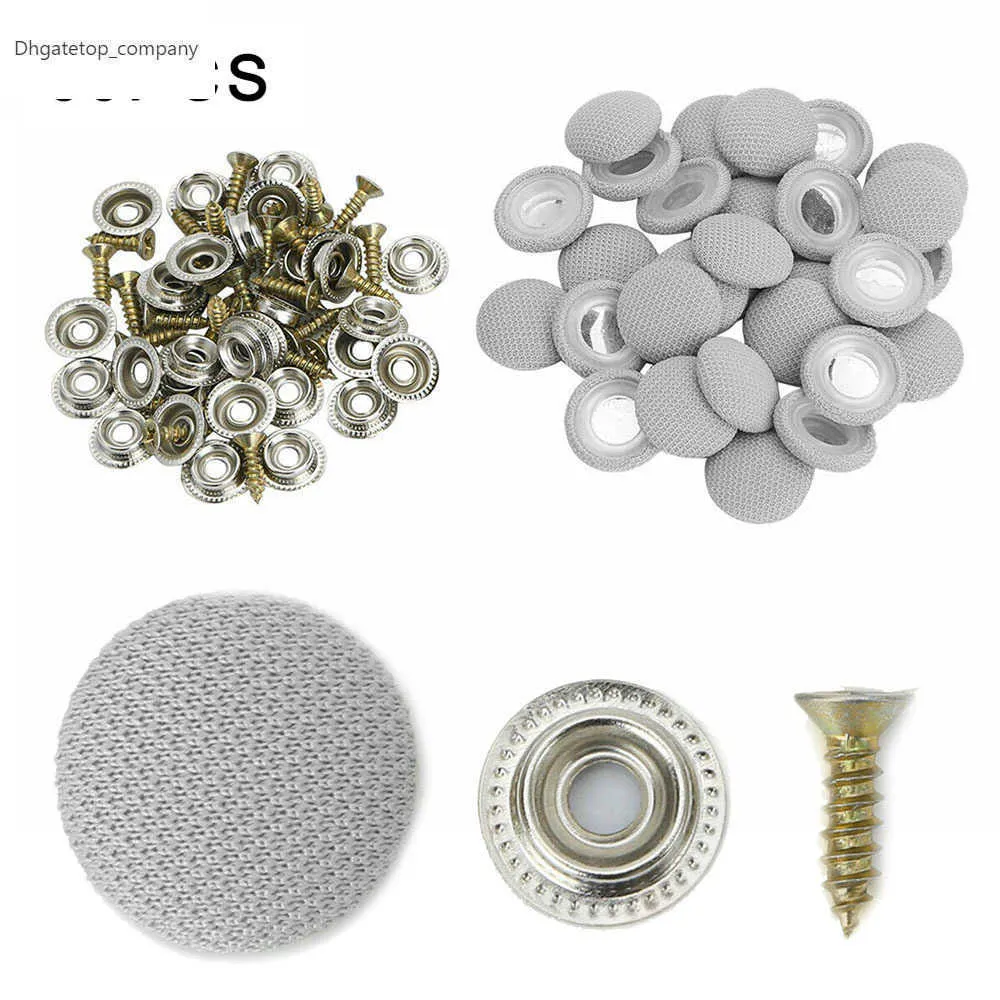 60Pcs New Car Interior Ceiling Cloth Fixing Screw Car Roof Fixed Buckle Snap Rivets Retainer Automotive Headliner Repair Button