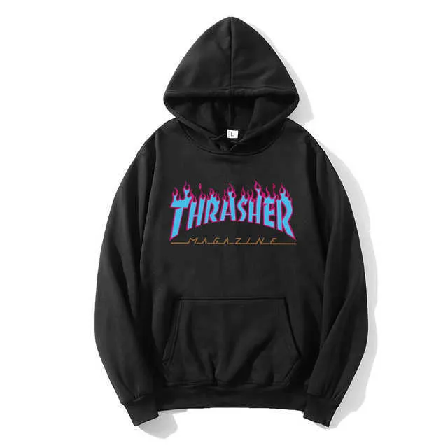 Thrasher sweat à sweat à capuche Sweat-shirt de créateur décontracté manquée