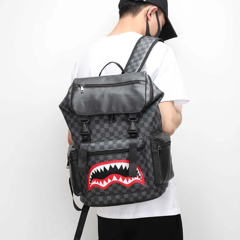 Mochila estilo 2022 nova mochila coreana de grande capacidade masculina e feminina multi bolso viagem estudante schoolbag221222