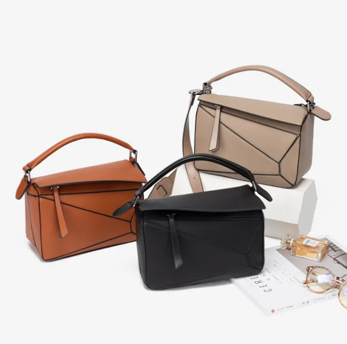 Portable Geometric Messenger Leather Crossbody Bag With Litchi Pattern For Autumn And Winter Lightweight And Large Capacity Doctor Leather Crossbody Bag From Iker 29.24 DHgate.Com