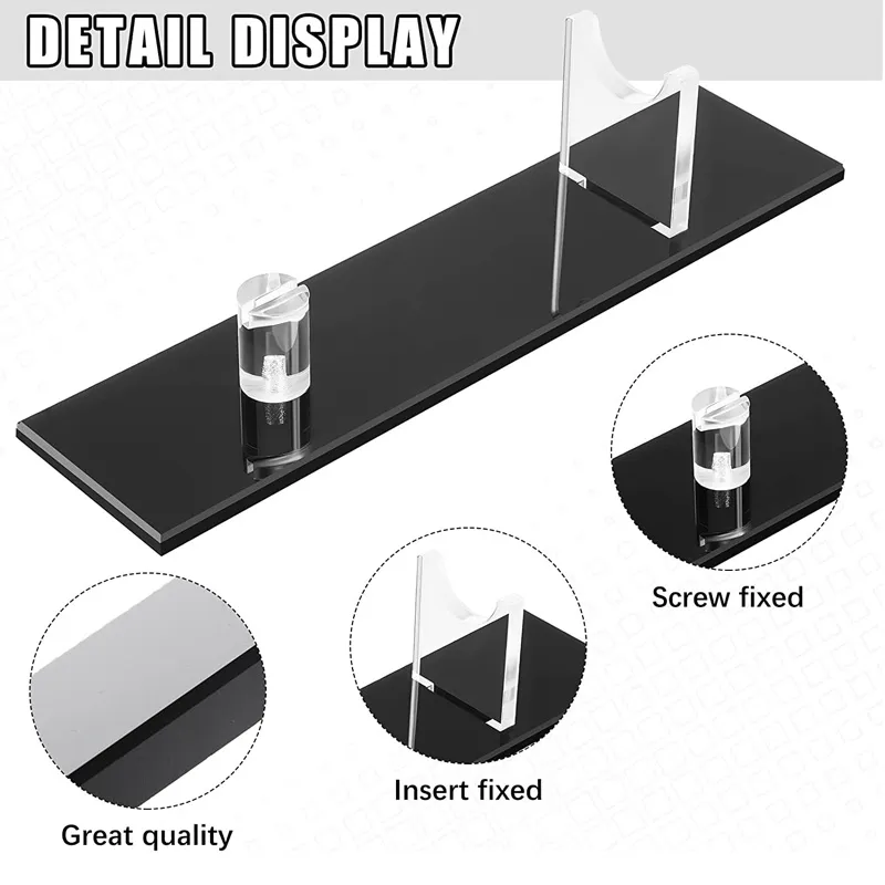 Acrylic Knife Display Stand Fixed Blade Knife Collection Display Stand Holder for Single Knife Rustic Cabin Home Decor LX5364