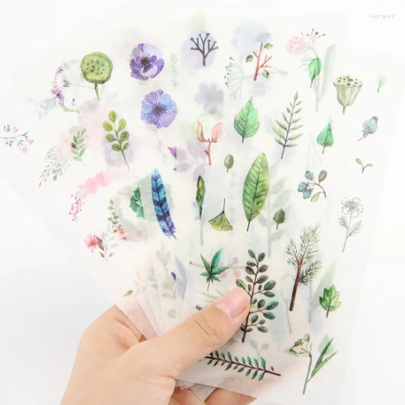 Opakowanie prezentów 10Pak/działka kawaii kreatywne kwiaty planner scrapbooking lepki dekoracyjny DIY Diary naklejki na szkolne materiały biuro