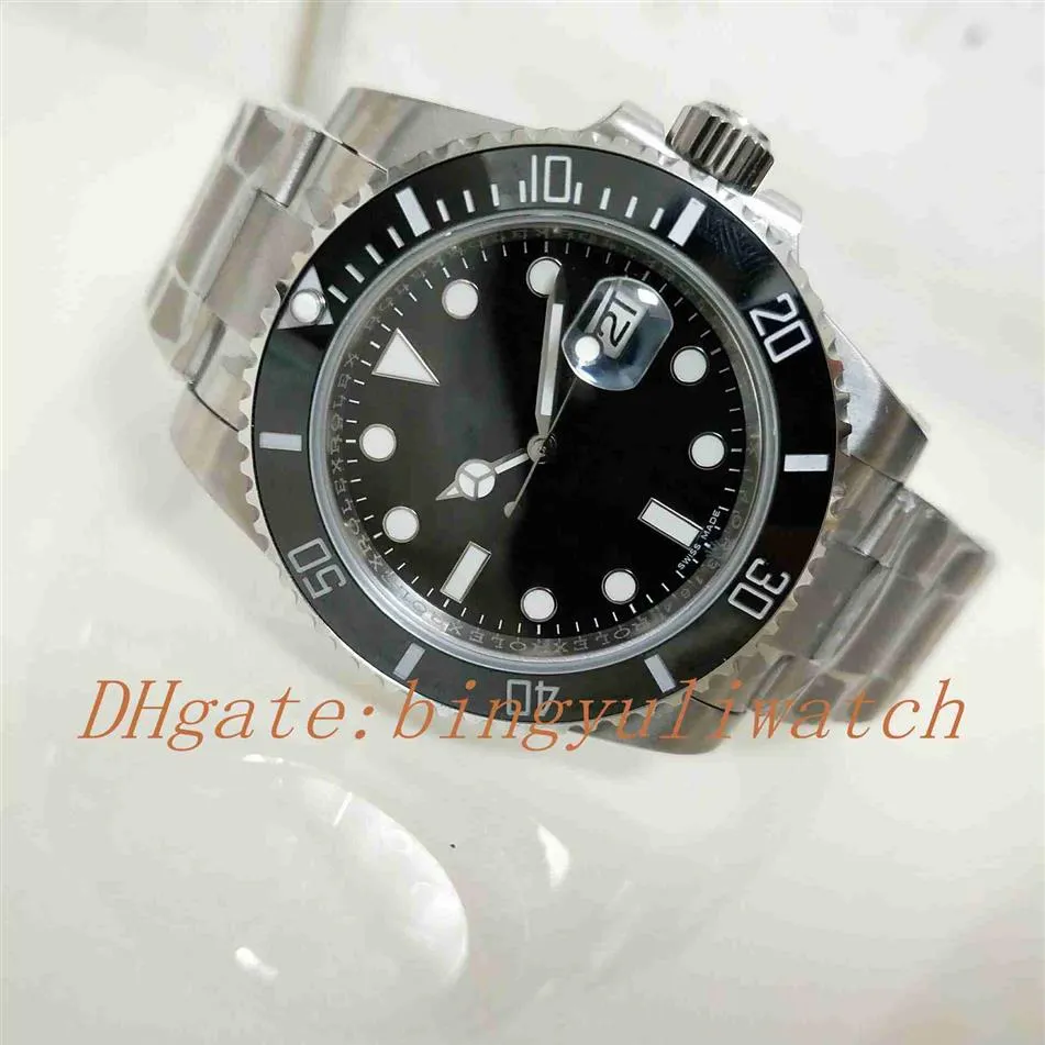 Real s super n fábrica V8 Versión Matrícula Automática Cal 2836 Mira el bisel de cerámica verde negro 116610 buceo sport watch313t