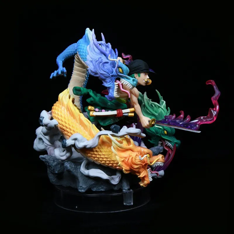 【新品】ワンピース ロロノア・ゾロ フィギュア ドラゴン ワンピース フィギュア: 三頭龍ロロノア ゾロ コレクタブル アニメ
